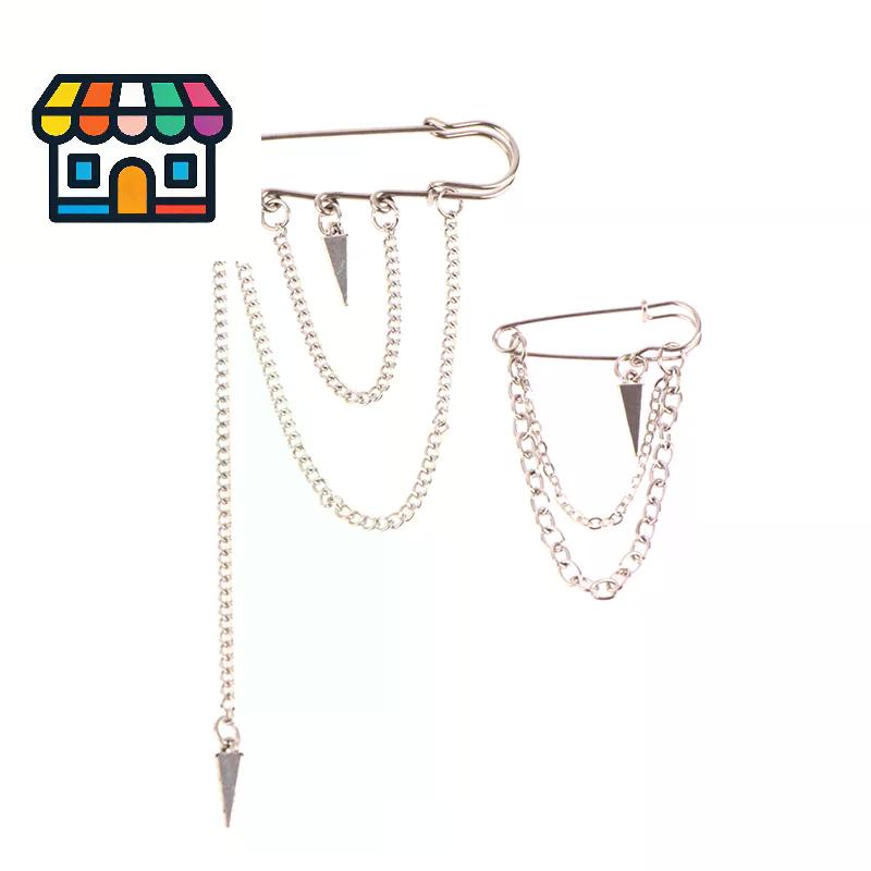 Tassel Pendant Brooch For Men Women Vintage Brooches Punk Stay Gothic Harajuku Streetwear Jewelry