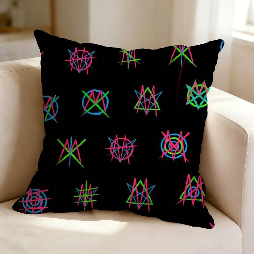 The Band MMindless SSelf IIndulgence Pillow Case Square DoubleSided Sofa Cushion Cover Bedroom Bedside Pillow