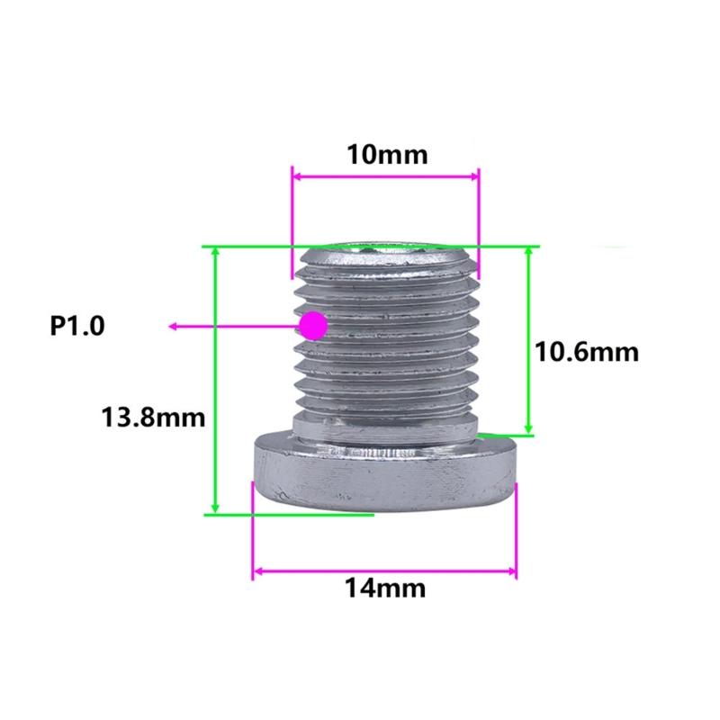 Bicycles Rear Derailleur Screws Bike Rear Derailleur Hanger Bolt Tail Hook Screw 13.8mm Length Bike Derailleur Bolts