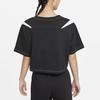 (WMNS) Nike AS W Nike Sportswear SWSH GX MOD CROP SS T Black Women's DD5591-010