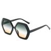 Sunglasses, Vintage Polygonal Glasses, Women'S Large Frame Sunglasses 9054
