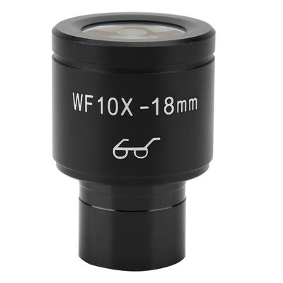WF10X18mm Biologisches Mikroskop Weitwinkel Hoher Augenpunkt Okularlinse