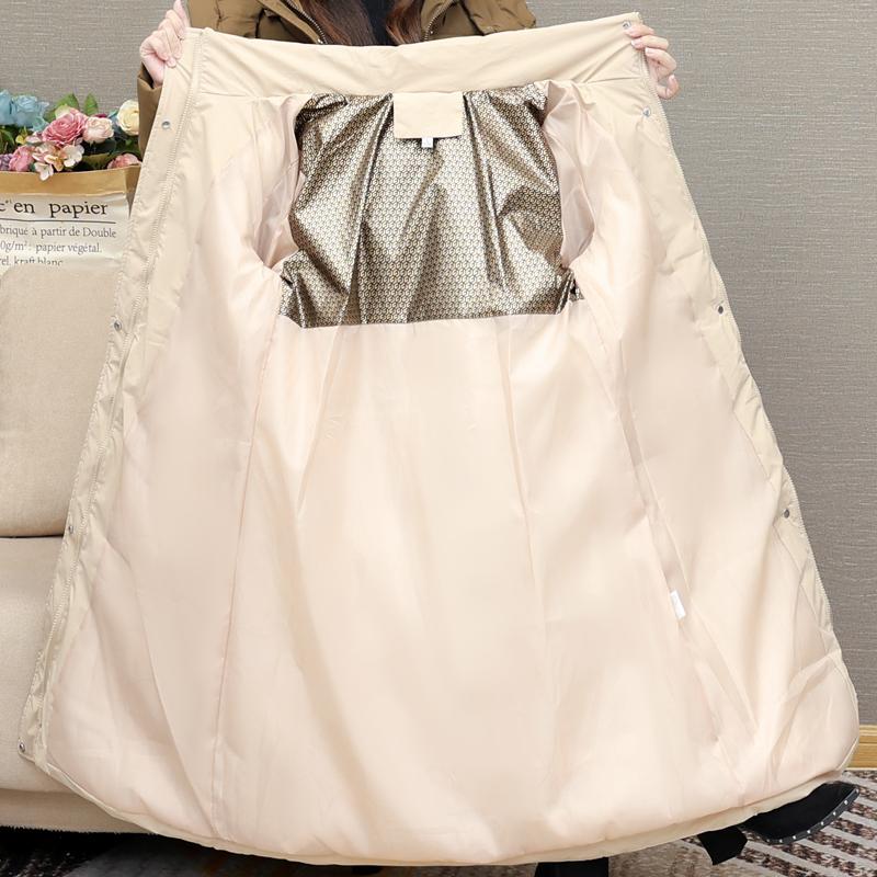 Winter Coat Female Long Parkas Hooded Elegant Thick Warm Jacket Winter Clothes High Quality