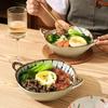 Double Ear Soup Bowl Japanese Style Bowl Household Retro High-value Internet Celebrity Eating Noodles Bowl Ramen
