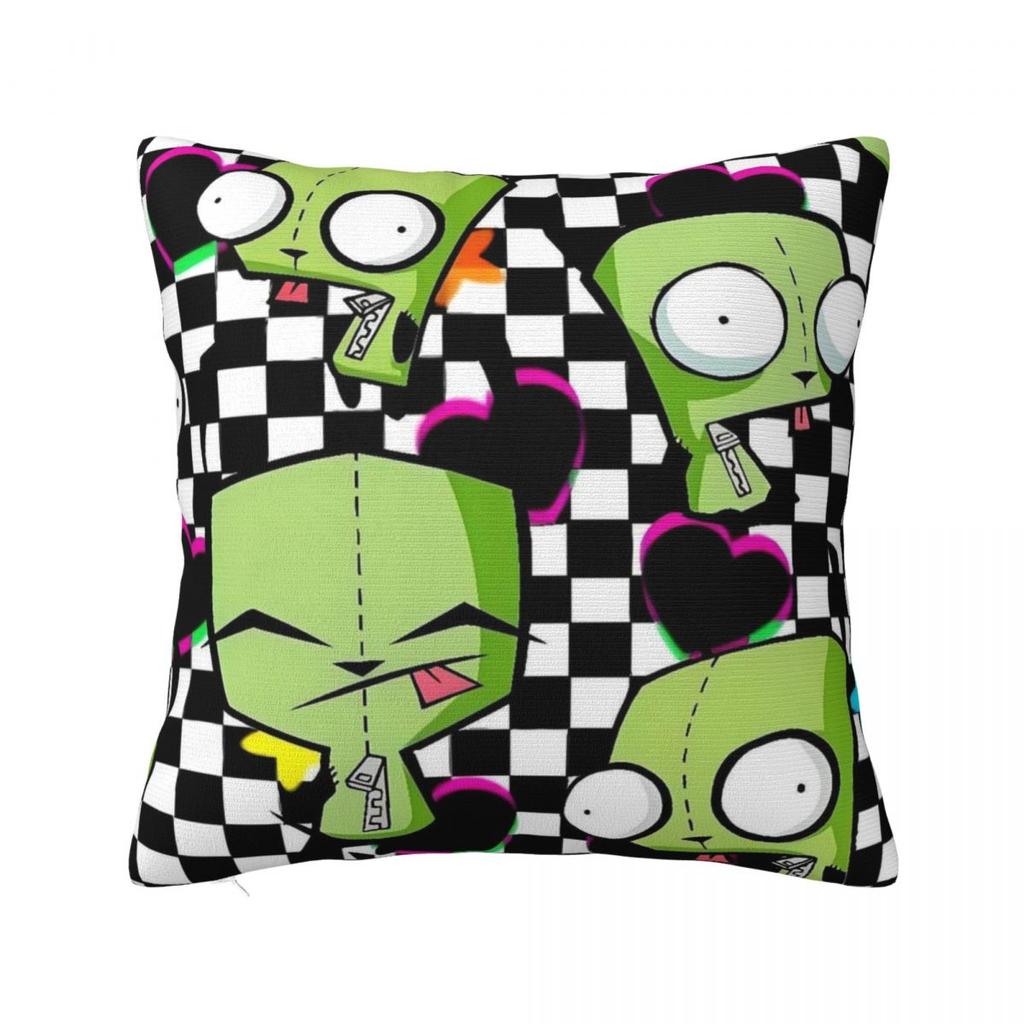 Pillow Cover Invaders Zims Retrro Cartoon Printed Cushion Cover Morden Pillow Case For Sofa Home Decorative Pillowcases