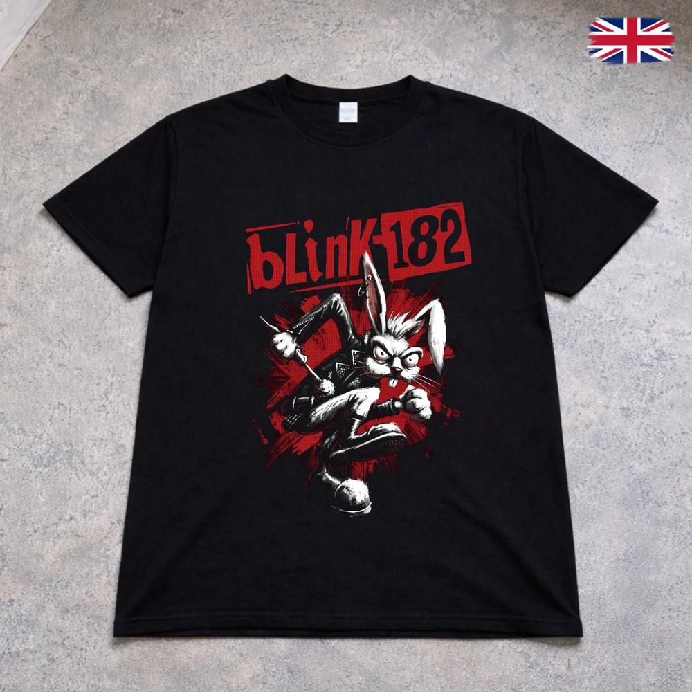 Blink 182 Bunny Logo T Shirt Pop Punk Rock Band Tee Adults Kids Black 2XL