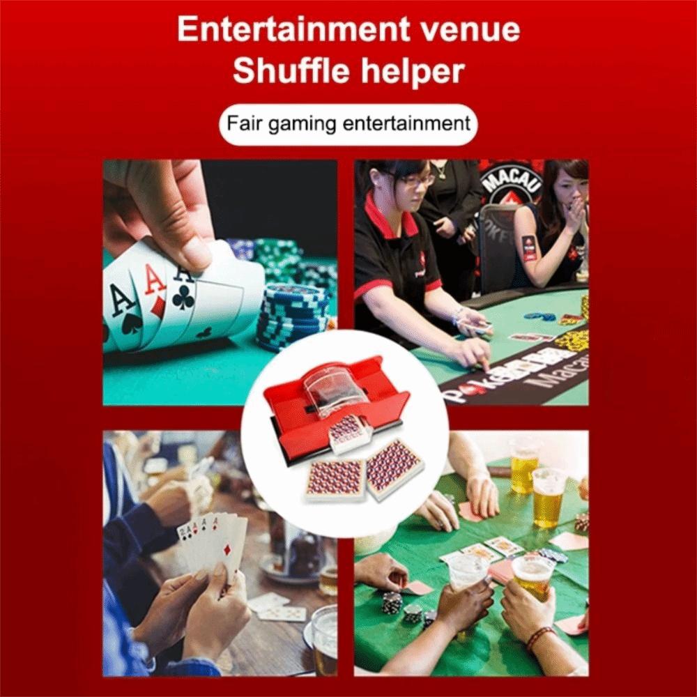 Easy-To-Use Poker Card Shuffler Anti-Cheat Mechanism Card Shuffler Mixer  Family Party Games