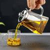 350/550/750ML Glass Teapot with Infuser Clear Heat Resistant High Borosilicate Glass Teapot Office Home Summer Winter Drinkware