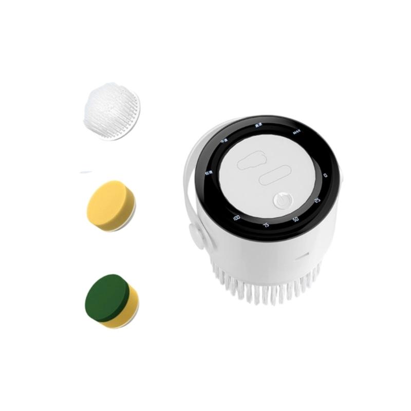 Multipurpose Electric Dishwashing Brush Wireless Handheld Home Kitchen And Bathroom Enlarged Area Cleaning Brush белый