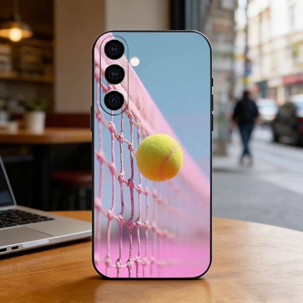Tennis culture Phone Case For Samsung Galaxy A73,A72,A71,A70,A53,A52,A51,Others Soft Black Cover