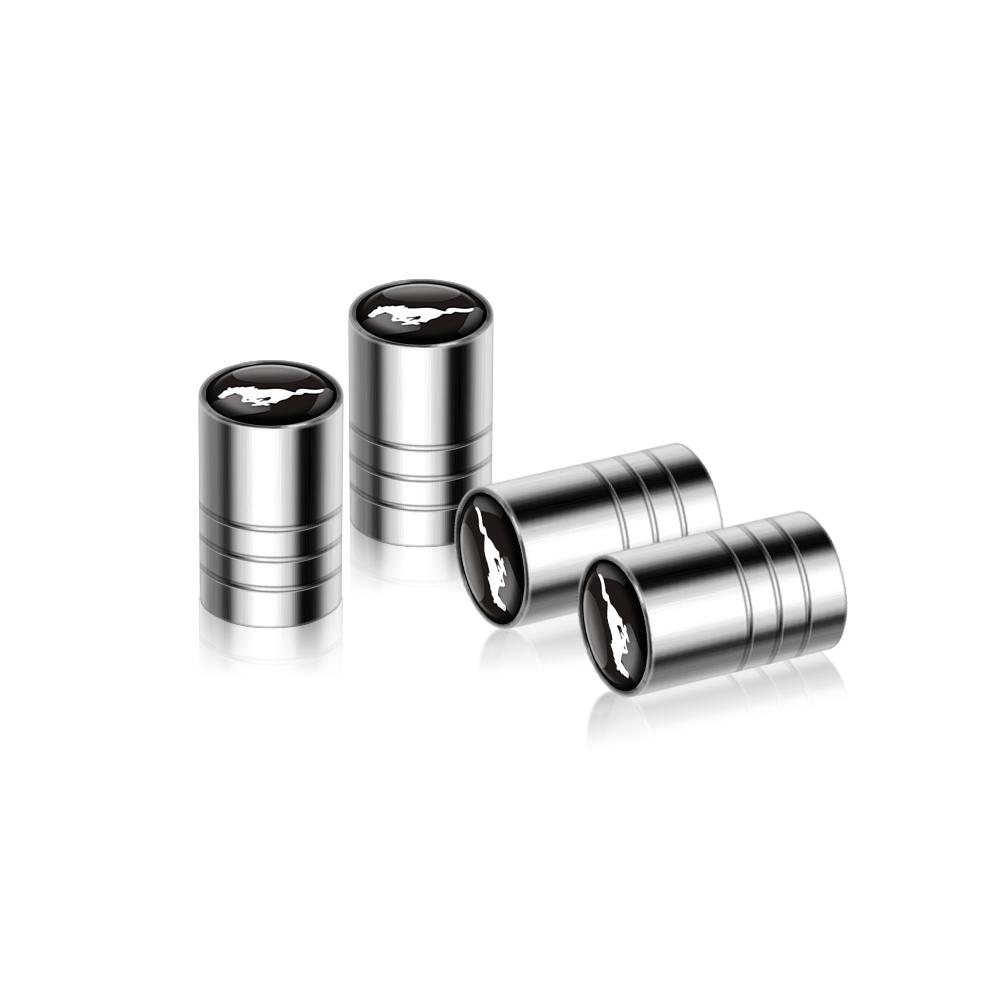 HUHI8 4PCS Metal Car Styling Wheel Tire Valve Caps Auto Accessories For Ford ST FOCUS 2 3 Mondeo Fiesta Kuga Accessories Wheel hubcap