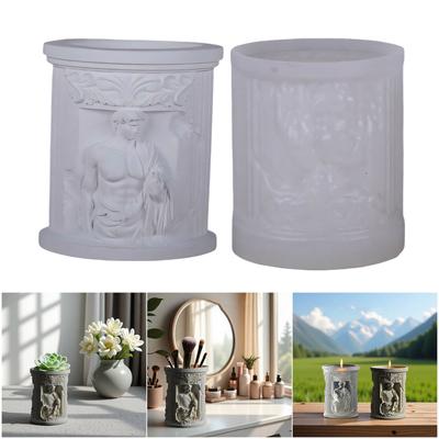 Silikonform für Kerzenherstellung und Resin-Kunst Davids Aufbewahrungsbecher Basteln Nordische Designs Heimdekoration