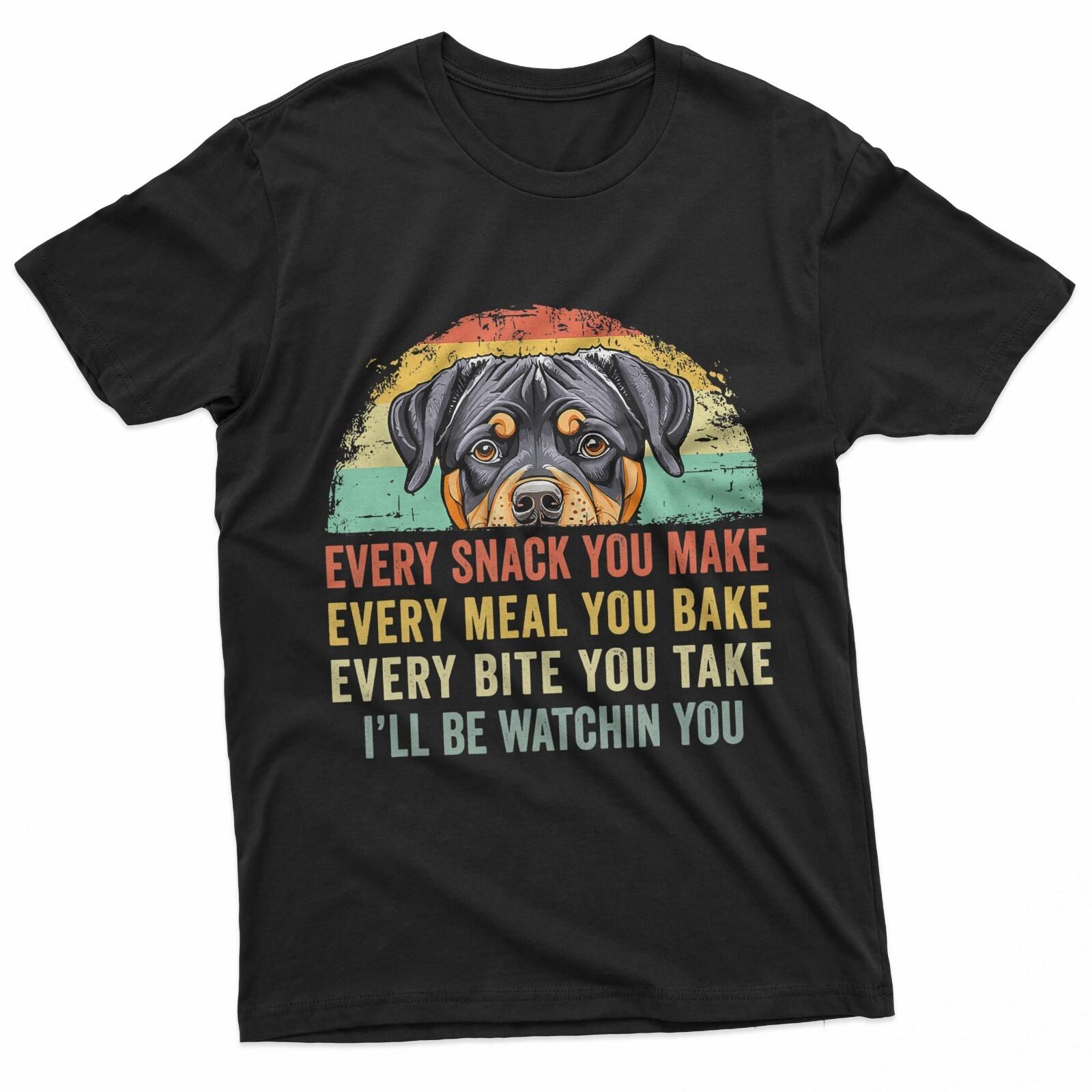 Rottweiler Cool Every Snack You Make Dog Cute Rottie Mom T-T-Shirt XL