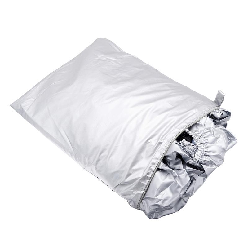 Boat Cover Yacht Outdoor Protection Waterproof Boat Cover Oxford Fabric Anti-smashing Tear Proof Silver Reflective 300D 11-22FT