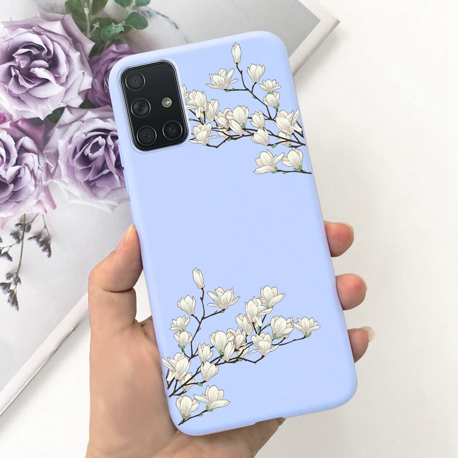 For Samsung A51 A71 A31 Phone Case Fashion Pattern Liquid Silicone Full Protection Back Cover For Samsung Galaxy A 51 71 31 Capa