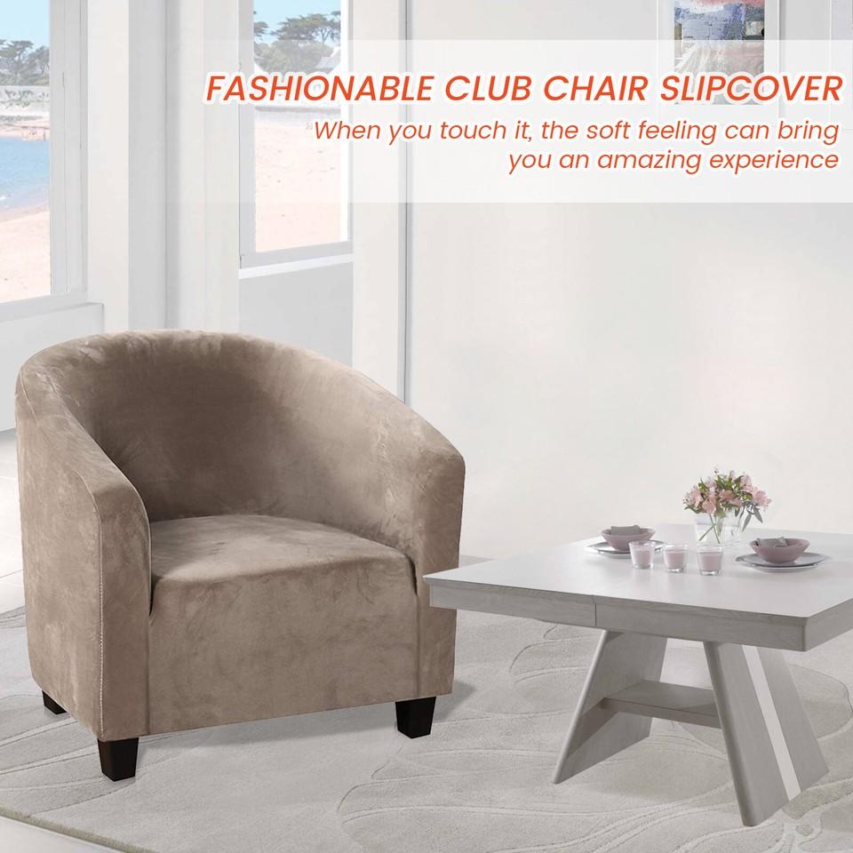 Club Chair Cover Stretch Armchair Slipcover Bar Living Room Tub Protector Cover