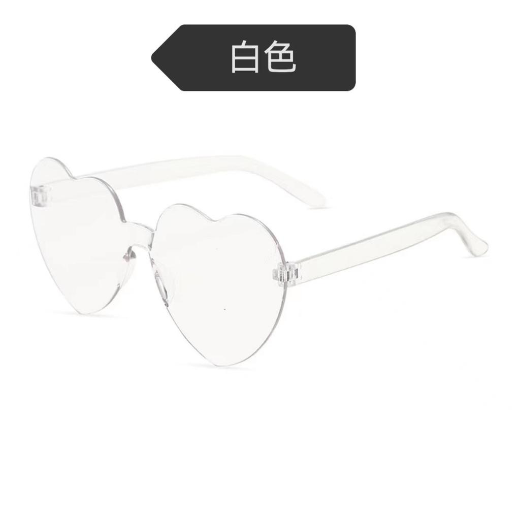 Heart Shape Sunglasses Love Heart Glasses Frameless Sunglasses