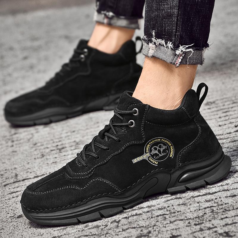Fashion Winter Footwear New Men's Cotton Shoes Platform Outdoor Leisure Sports Shoes Fashion Loafers Breathable Soft Soled Men's Shoes