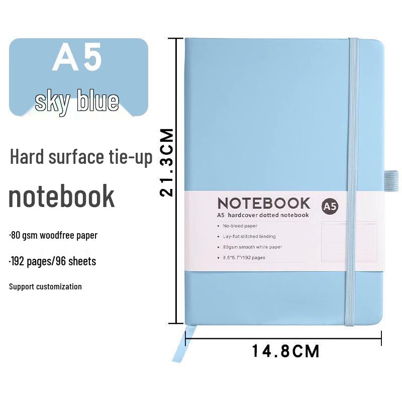 Benutzerdefiniertes tragbares A5/A6 Notizbuch mit Hautgefühl und Gummiband für Geschäft und Studium, personalisiert mit Logodruck