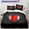 3-teiliges Bettbezug-Set (1 * Bettbezug + 2 * Kissenbezug, ohne Kern), Ajax Print Soft Ganzjahres-Bettwäsche-Set, Dekoration für Schlafzimmer zu Hause Geschenk