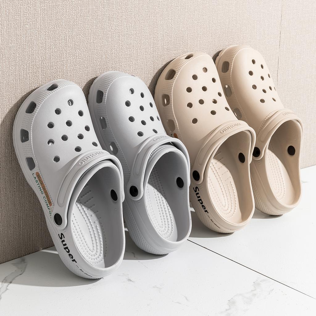 Platform Women Clogs Shoes Beach Garden Thick Bottom Sandals Fashion Comfortable Non-Slip Slippers Indoor Outdoor Men Hole Shoes