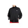 Casual Loose Zip Stand Collar Sports Long Sleeve Knit Shirt Men Tops Black T11M919509F-BK