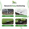 Gardenix Plastic Ground Anchors - Ø 3 For Weed Control Fabrics, Tents, Campsites, Very Strong Attachment - Uv Resistant