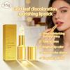 Gold Foil Color Changing Lip Balm Natural Gentle Nourishment Moisturizing Lip Care Reduce Lip Lines Brighten Color 1PC