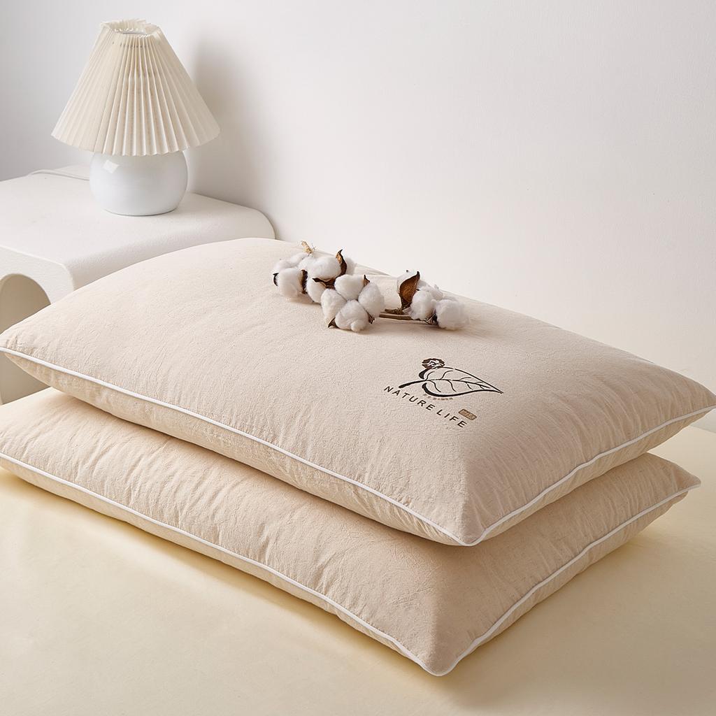 Linen, Pure Cotton, Household Neck Protection, Sleep Aid Pillow Core Pillow