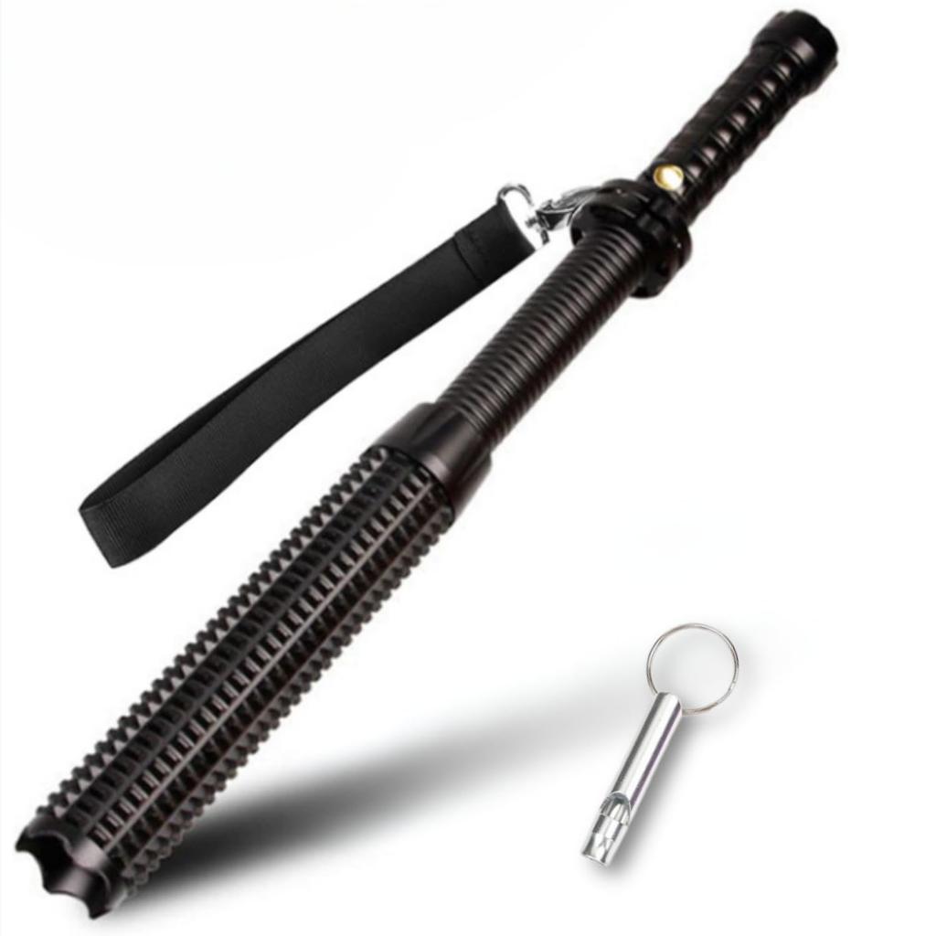 MIYAICHI LED Special Crime Handheld Light Baton-Shaped Light, Self-Defense Baton, Extendable, Baton, Prevention, Emergency,