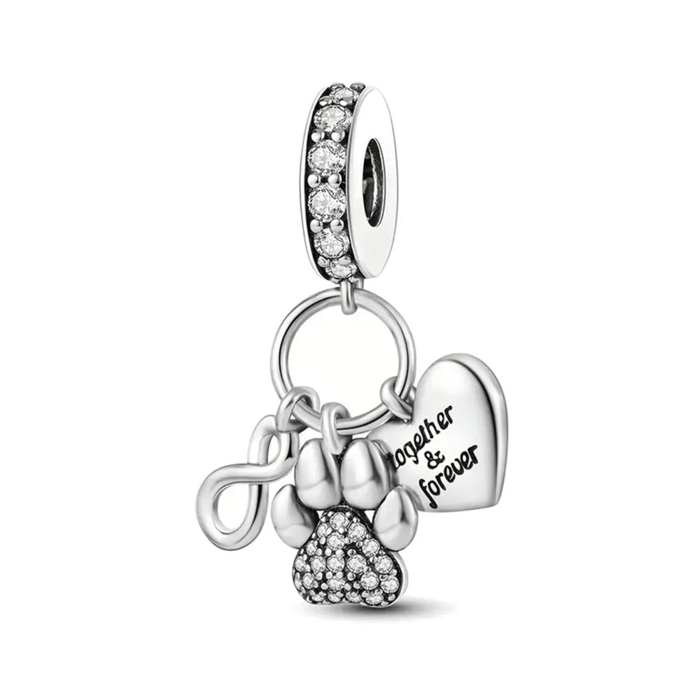 New Copper Butterfly Cactus Bee Honey Four-Leaf Clover Pendant Charm Bead Fit Original Bracelet Trinket Diy Women Jewelry