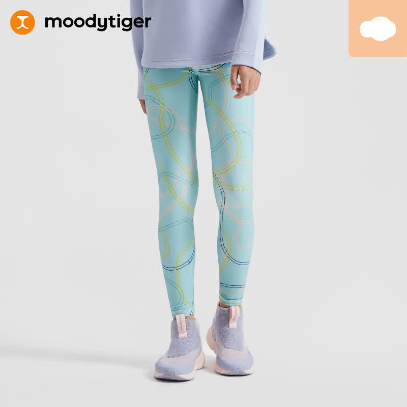 Moodytiger Girls' 'Little Cloud' High-Elastic Active Leggings