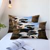 Three-headed Black and White Cow Print Bedding Set (3-piece)