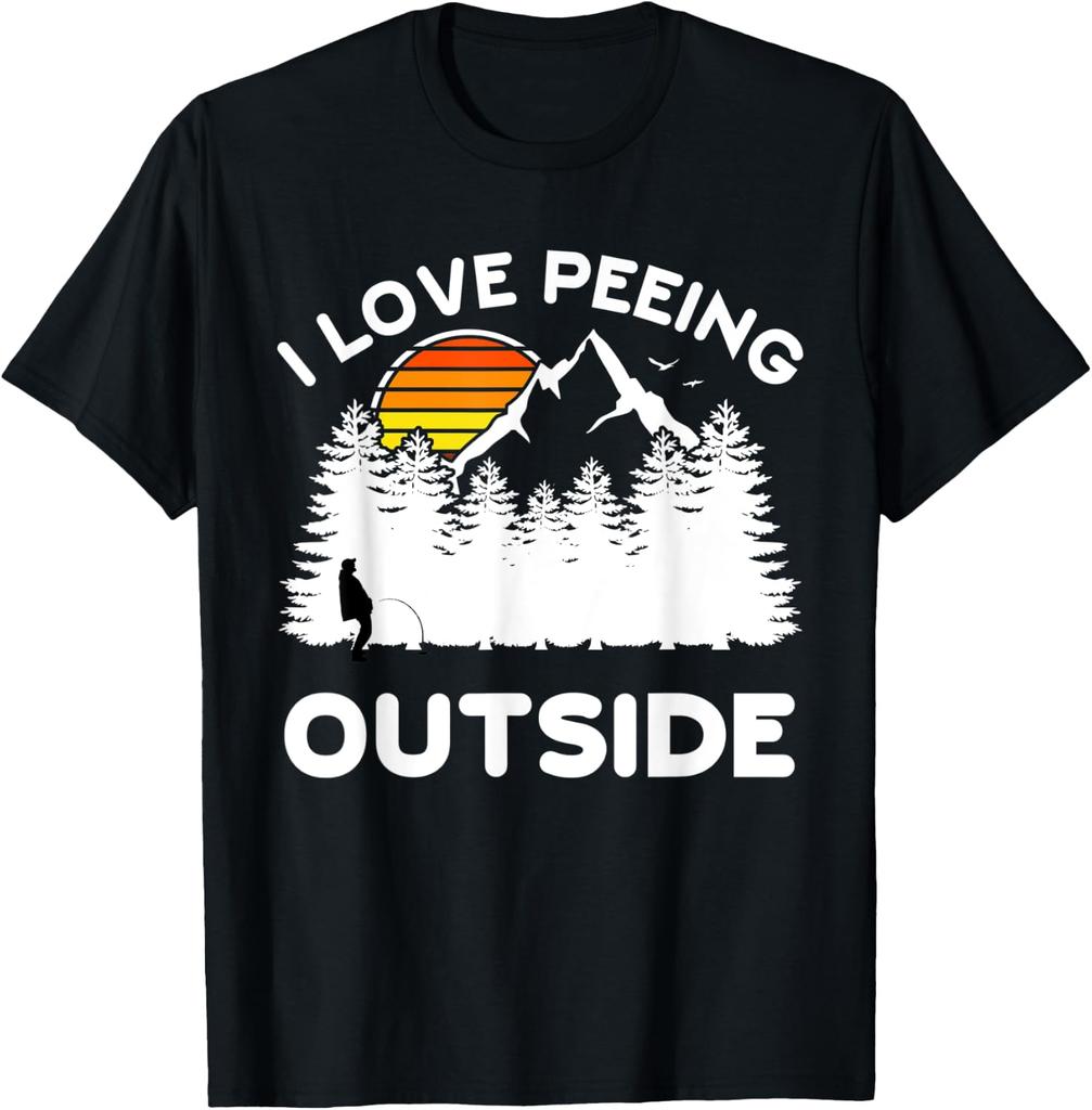 I Love Peeing Outside Funny Camping T-Shirt