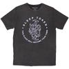 Sleep Token Unisex Stone Wash T-Shirt: Tomb Text Ring (Charcoal Grey) (Small)
