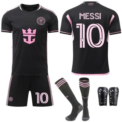 2024-25 Miami Away Black No. 10  Football Uniform Set Jersey 9 Suarez Original