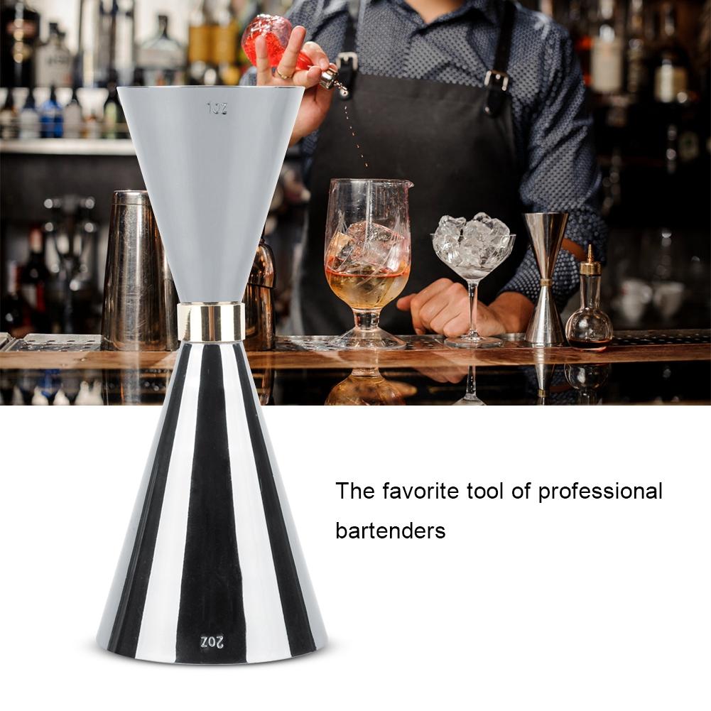 30ml 60ml Nerezový jigger Kuželový tvar Měřicí pohárek na nápoje Víno Barové doplňky Nástroj