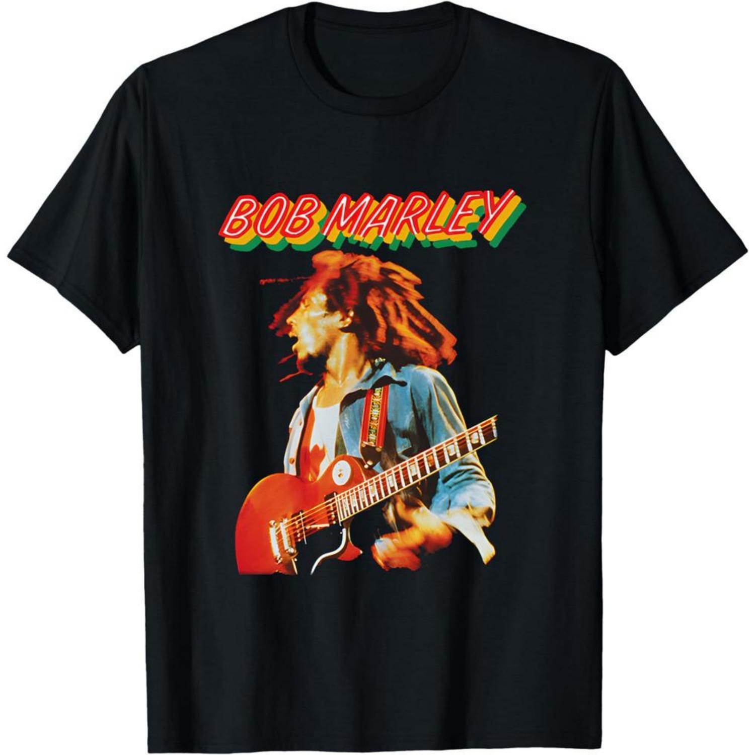 

Bob Marley Live Guitar T-Shirt 50th Anniversary of Live Gift For Fans Unisex T-Shirt XXXXXL чорний