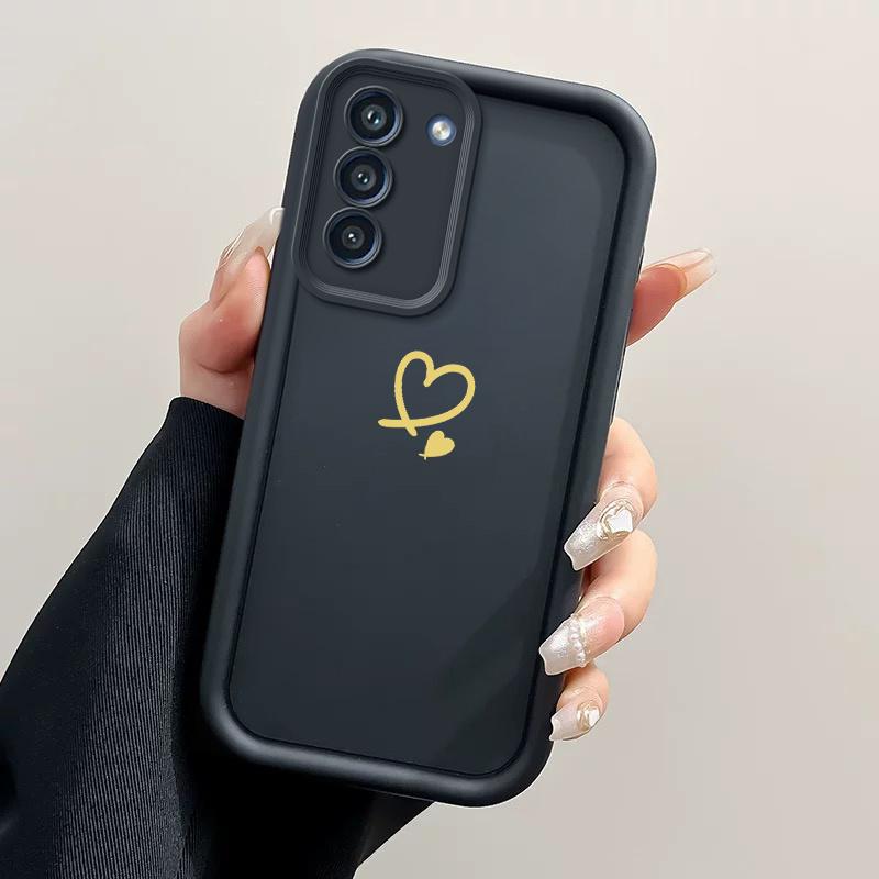 Simple Love Phone Case Suitable for Samsung for Galaxy S26 S25 S24 S23 S22 S20 FE Ultra Plus 5G Anti Drop Back Cover