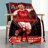 Arsenal Customize Text Blanket Multi-purpose Personalized Blanket Comfortable Versatile for Bed Seaside Home Decor Picnics All-Season Use
