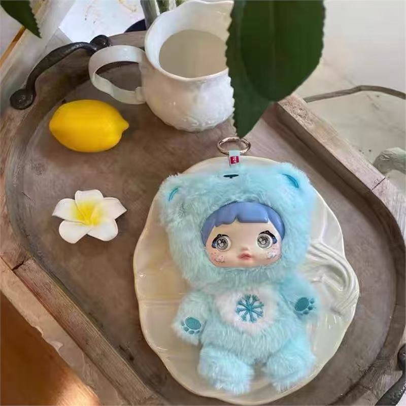 Nommi v1 cute plush toy ornament, festive atmosphere gift, festive hanging decoration bag accessories(Gift of baby clothes)