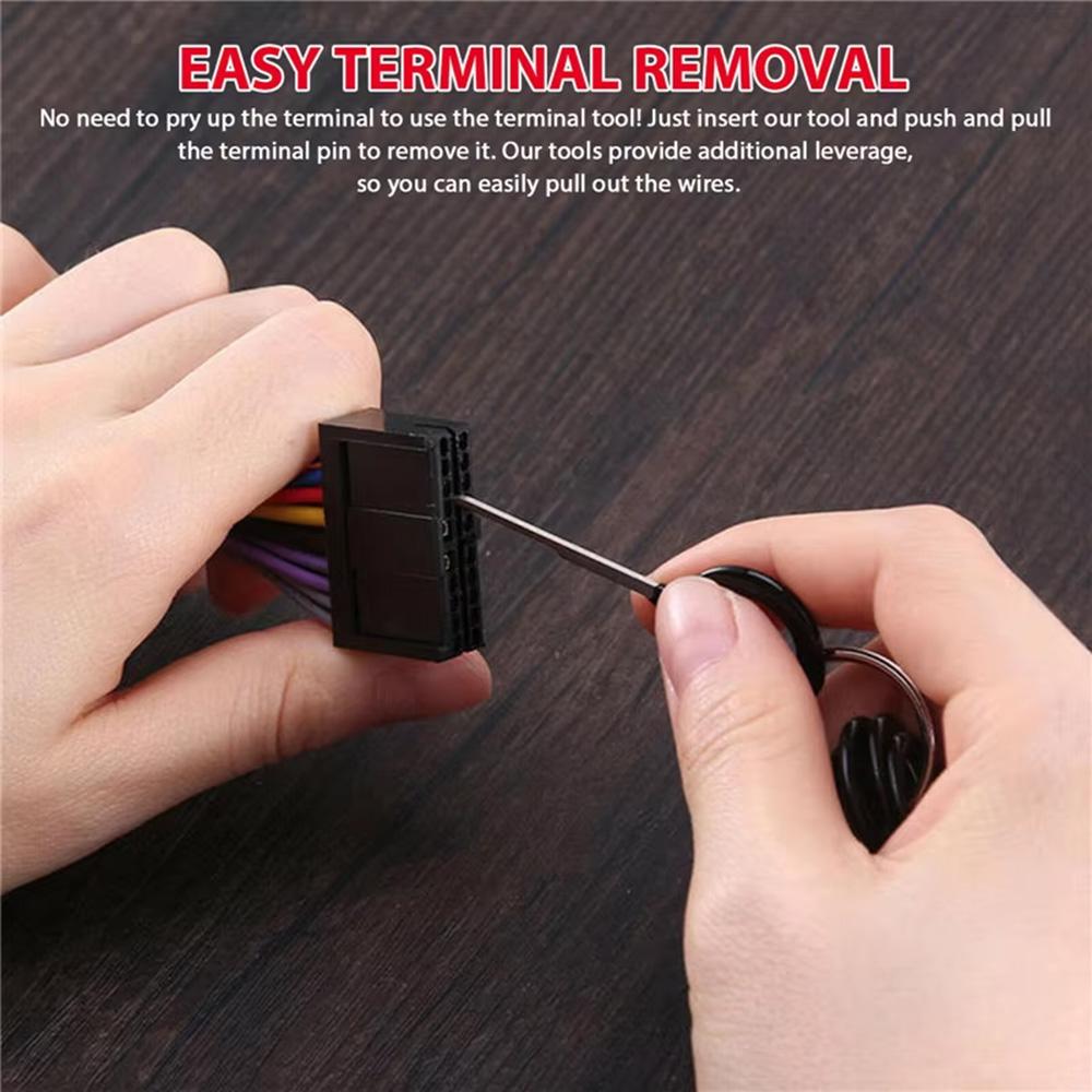 41/26Pcs Car Terminal Removal Tool Set Key Pin Car Electrical Wire Crimp Connector Extractor Kit Accessories