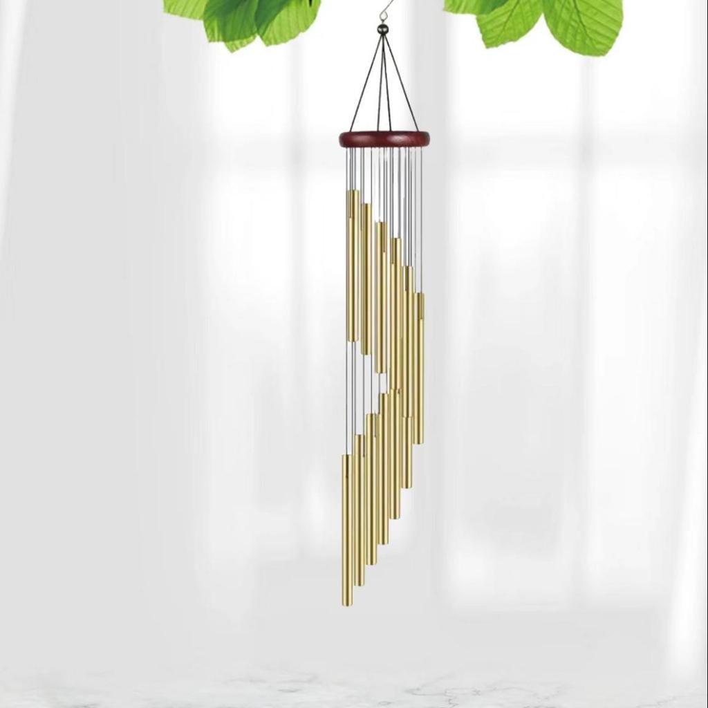 Japanese Beech Wood 7-Color Wind Chime for Indoor/Outdoor Decoration