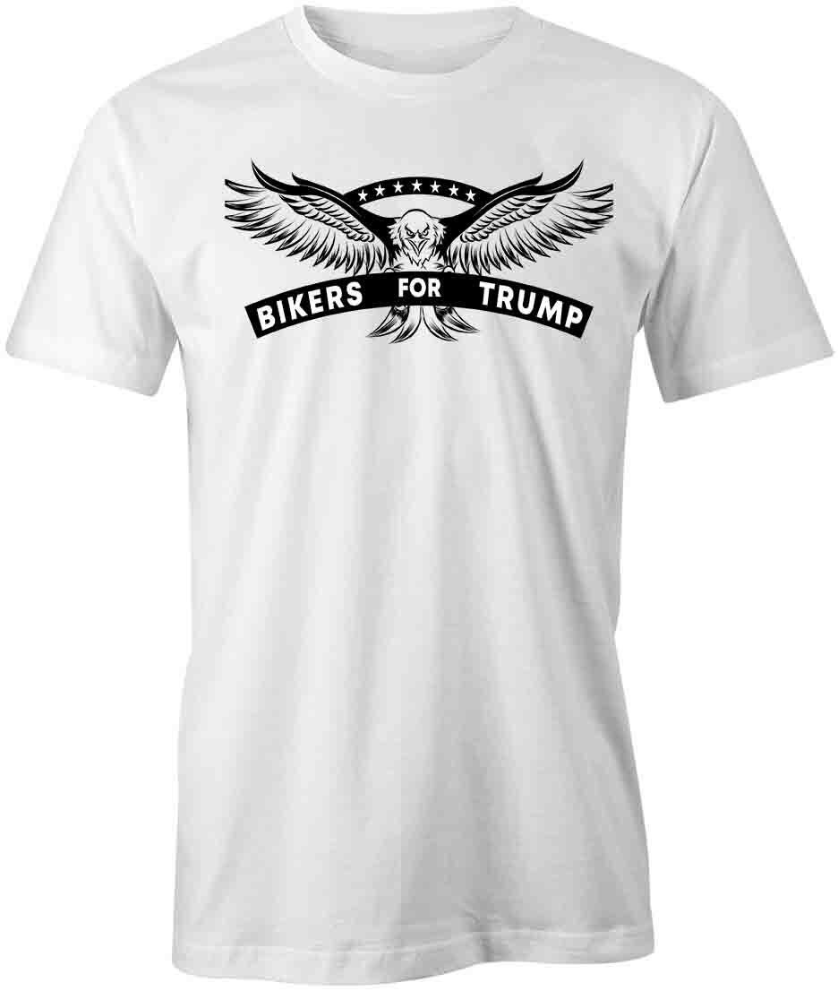 BIKERS FOR TRUMP TShirt Tee Short-Sleeved Cotton CLOTHING S1WSA639 XXL