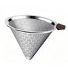 Reusable Coffee Filter Fit for Chemex 6 8 10 Cup Coffee Machine Stainless Steel Cone Pour Over Drip Filter for Home