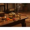 Brass Incense Burner Dhoop Dani Stand with Handle- 15 Cms(Square)