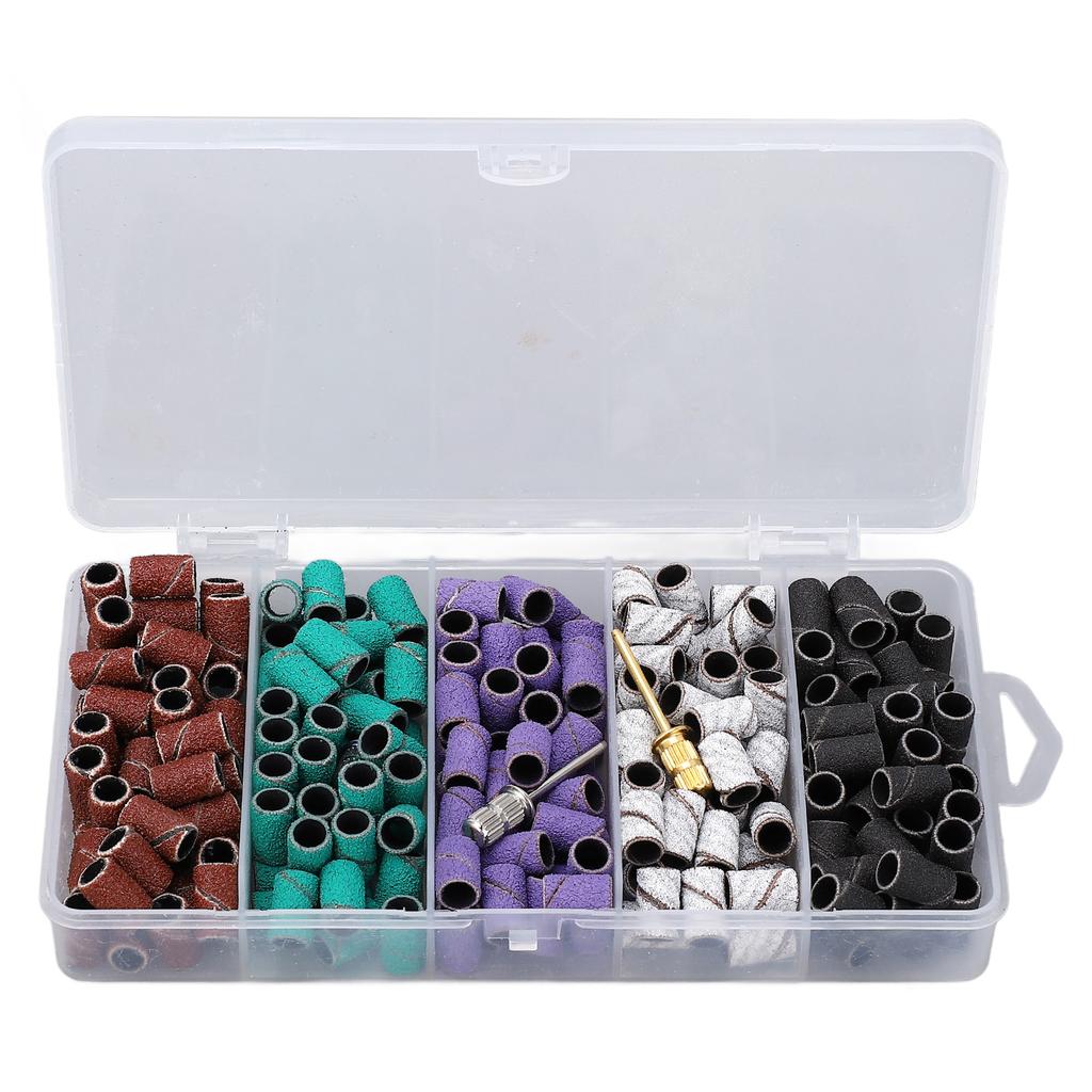 250pcs Small Sanding Band Manicure Accessory Exfoliation Professional Sanding Bands Set for Nail Dri