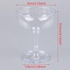 6Pcs Clear Acrylic Wine Glass Drinking Champagne Party Wedding Cups