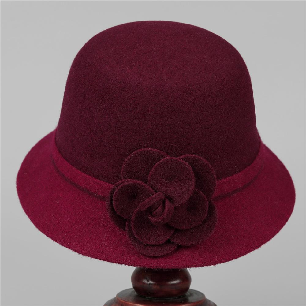 Fisherman Hat Lady Season Granny Mom Granny Old Lady Winter Wool Thermos Hat