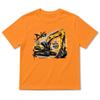 Summer Boys' Cartoon Excavator Cotton T-Shirt, Short Sleeve, Breathable Casual Layer